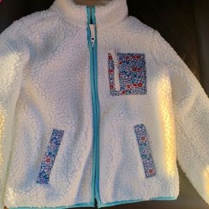 Fleece girls zip up jacket size 6-7